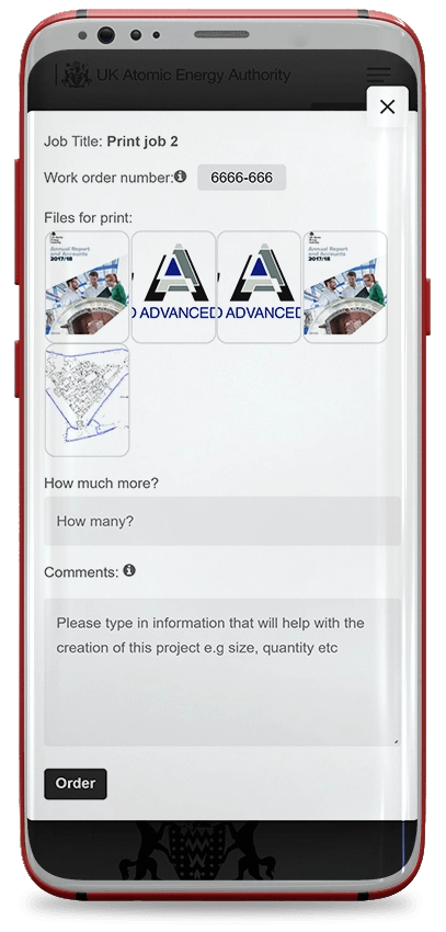 Print department request