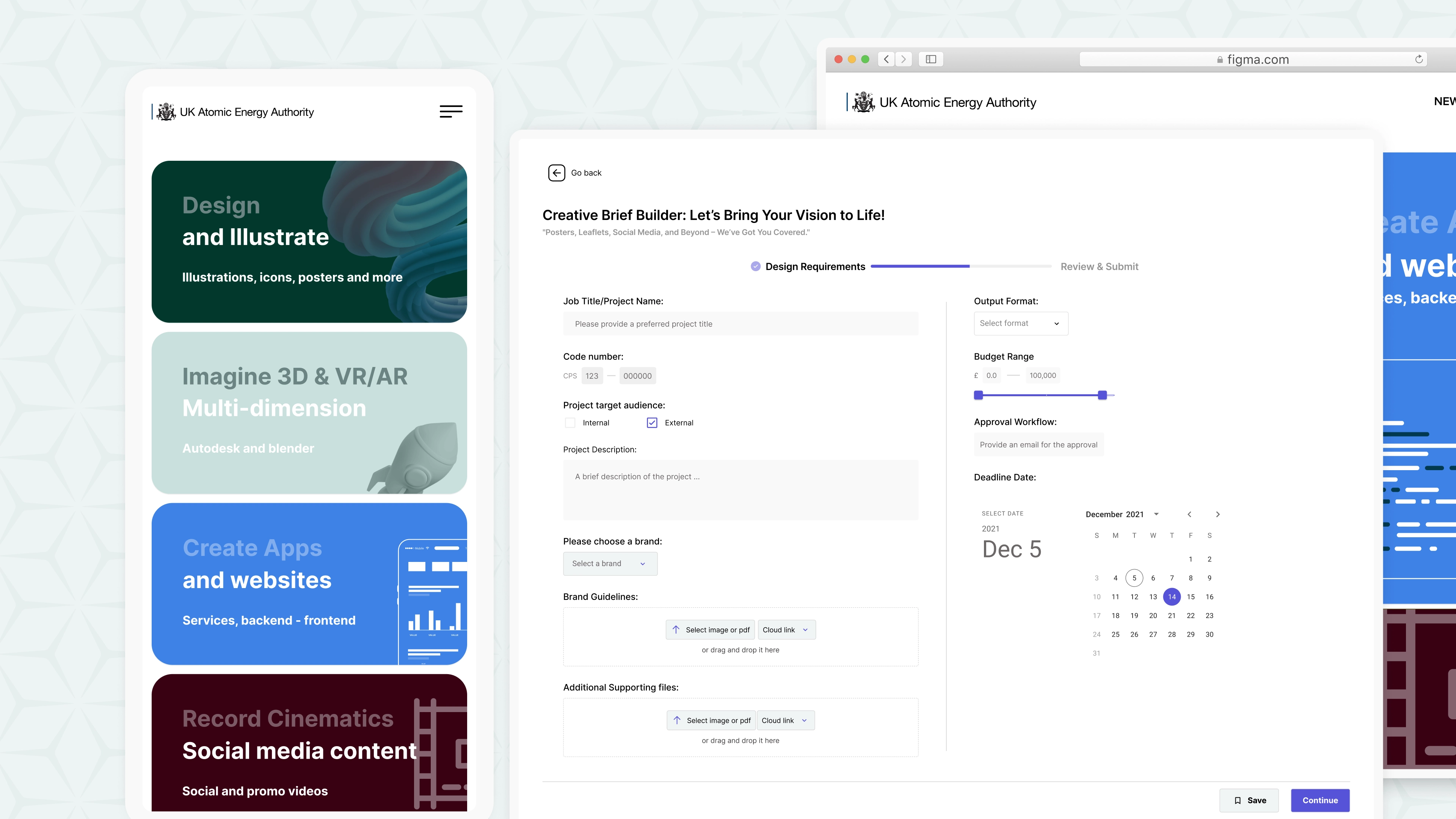 project management web app - homepage